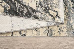 Χαλί ανάγλυφο marble, σε μπεζ και γκρι τόνους. 32590/957