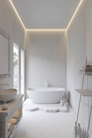 PS Panel Residence με 3D Πηχάκια White