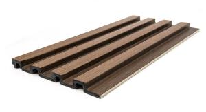 PS Panel Residence με 3D Πηχάκια Golden/Brown OAK