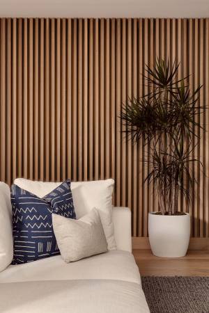 PS Panel Residence με 3D Πηχάκια Golden/Brown OAK
