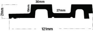 PS Panel Residence με 3D Πηχάκια Brown OAK