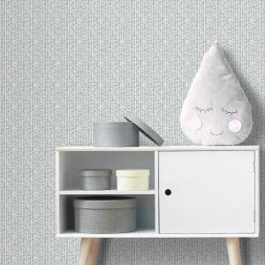 Tαπετσαρία παιδική μικρό γεωμετρικό.Σιέλ-μπλέ MG56695-ICH